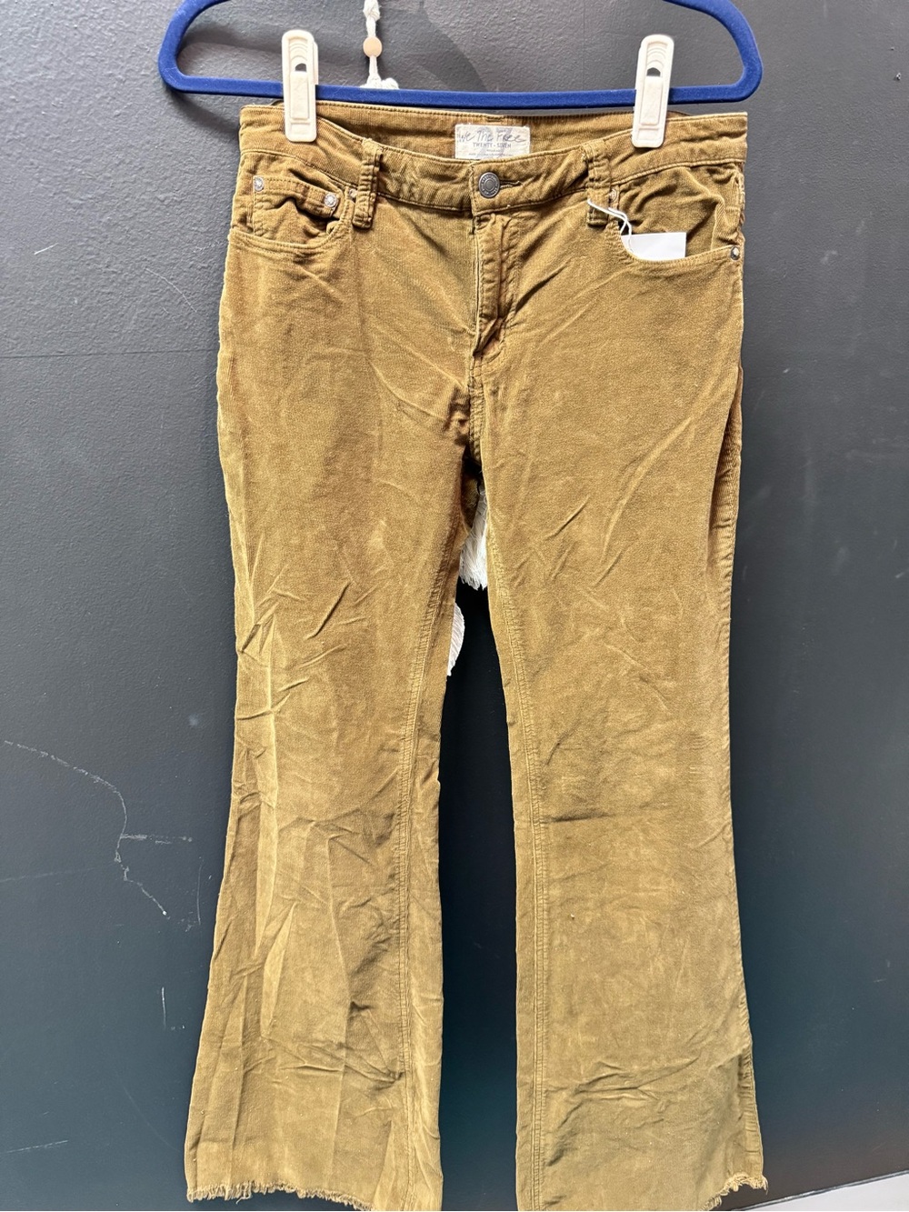 Vintage Cord Flare Pants sz 27 - deep. olive